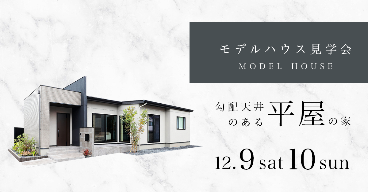 【モデルハウス見学会】勾配天井のある平屋の家 写真