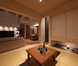 リビングとつながる本格和室のある家 アイキャッチ画像